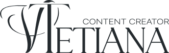 Tetiana V. content creator logo